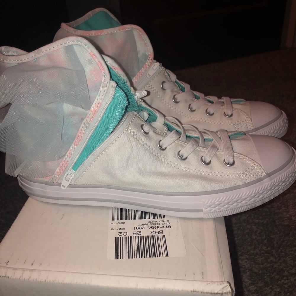 Mommy and me matching sneakers.